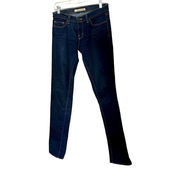 J Brand Pencil Split Leg Dark Wash Sz 27 - Picture 1 of 13